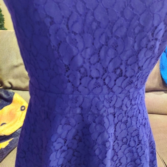 Aeropostale Navy Blue Lace Dress Size Medium - Picture 4 of 7